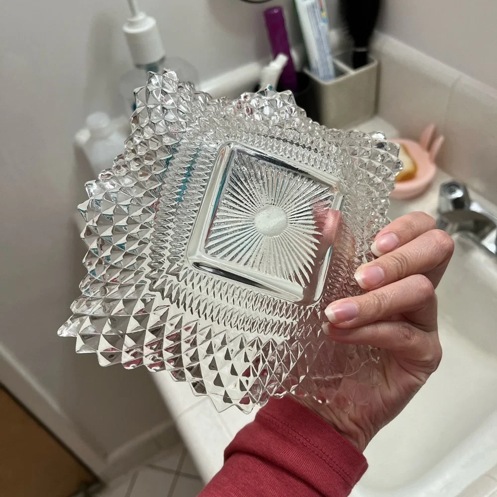 Elegant Clear Glass Trays
